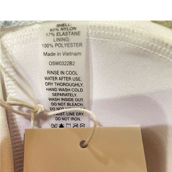 NWT JOHNNY WAS CALME Marble Tie Dye print adjustable bikini top small - Picture 3 of 11